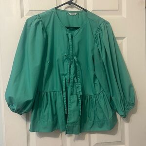 Green Bow Women's Top